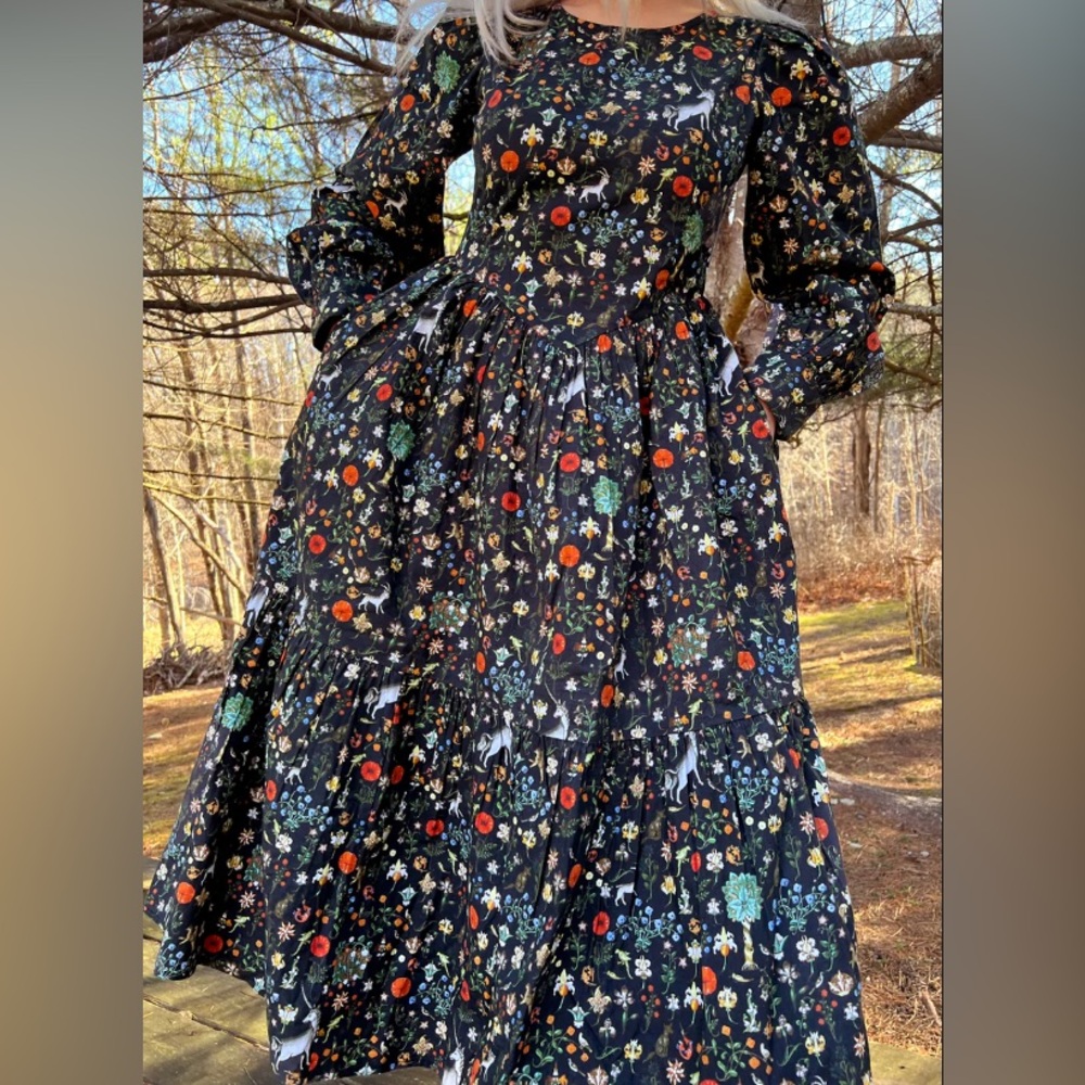 Samantha Pleet Black Illuminated Ophelia Dress